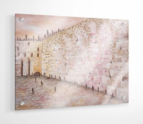 Golden Descent at the Kosel Acrylic