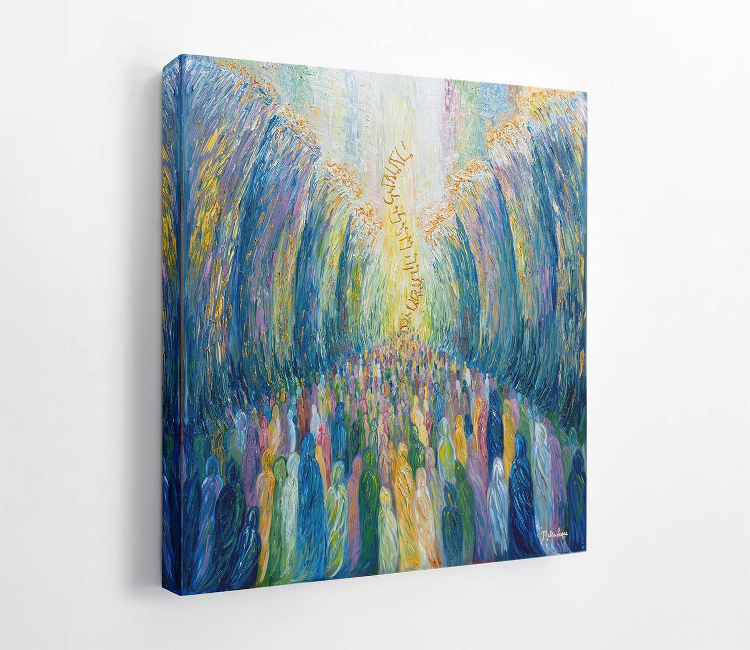 Redemption of Vibrant Colors canvas mockup