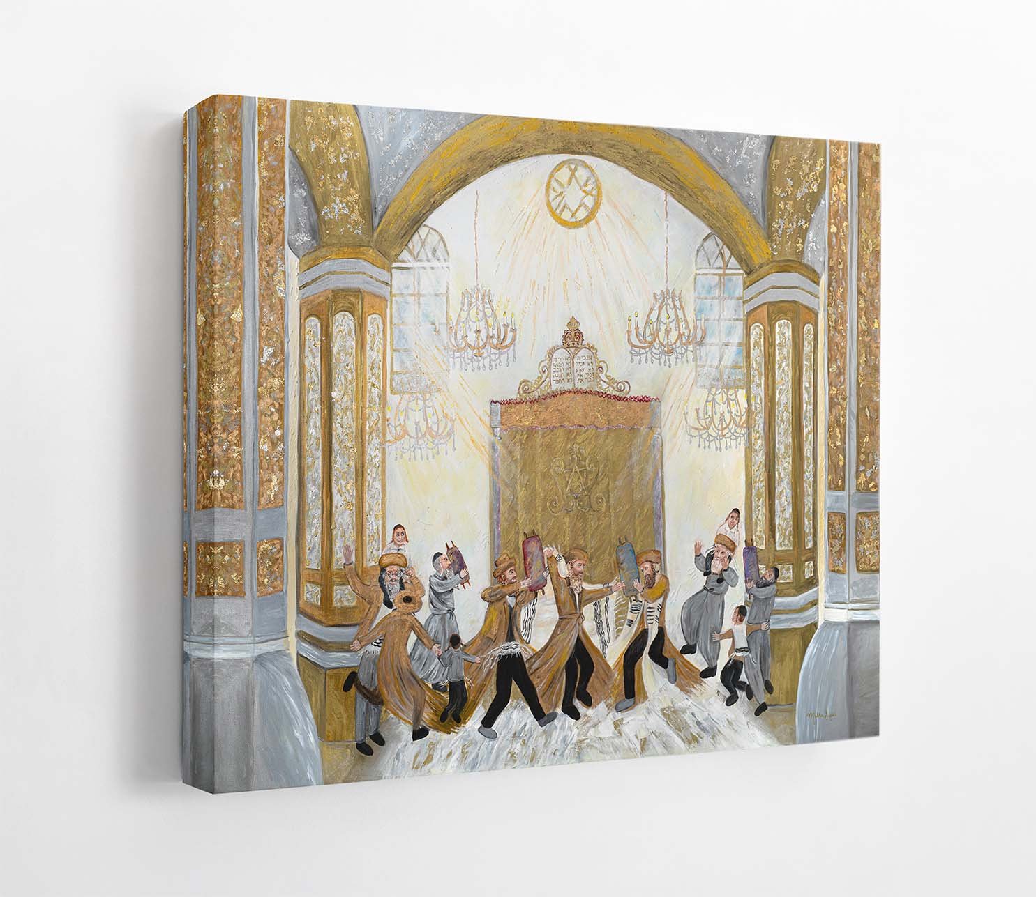 Rejoicing with the Torah Canvas Mockup
