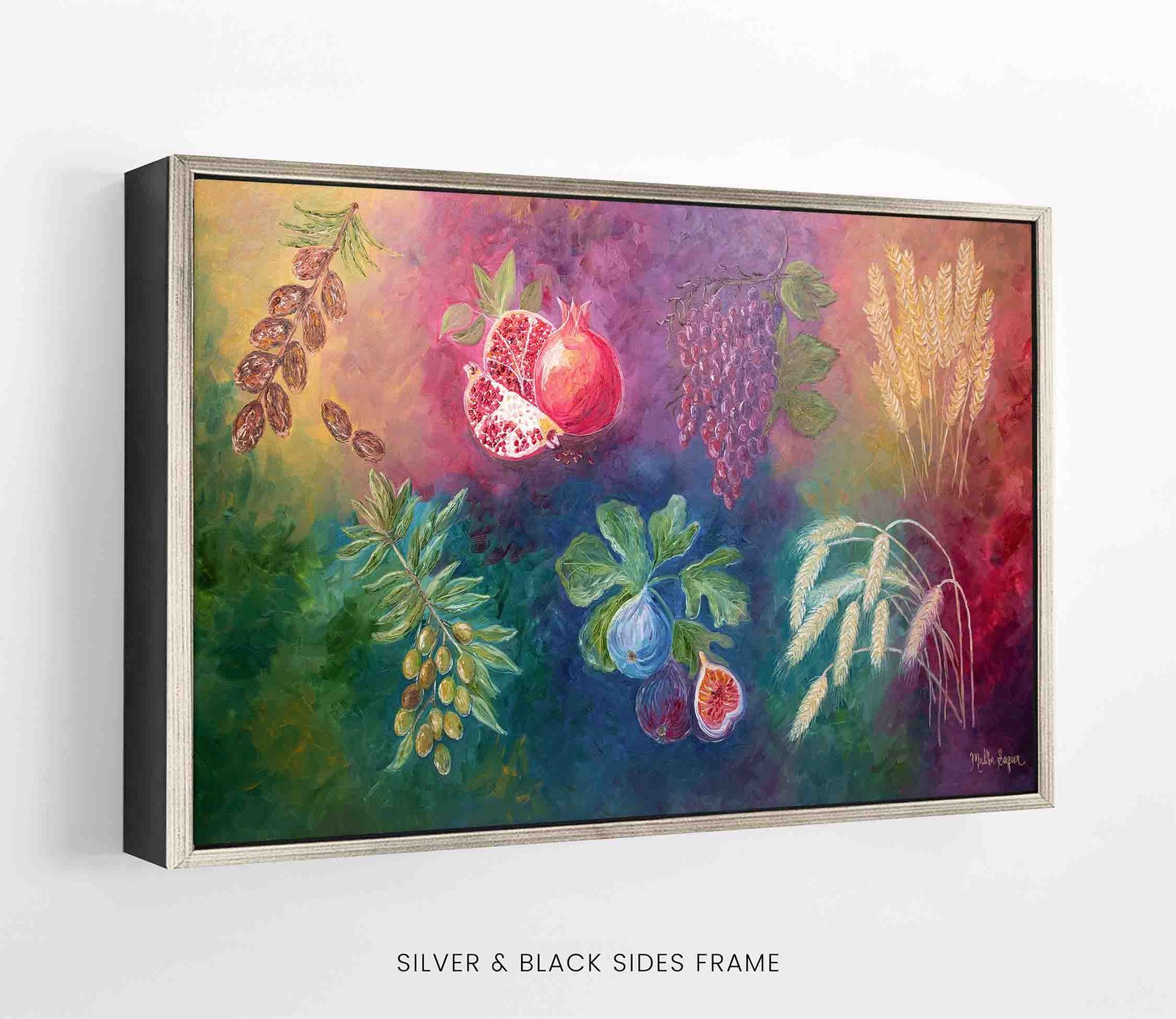 Shivas Haminim canvas FRAME SILVER BLACK