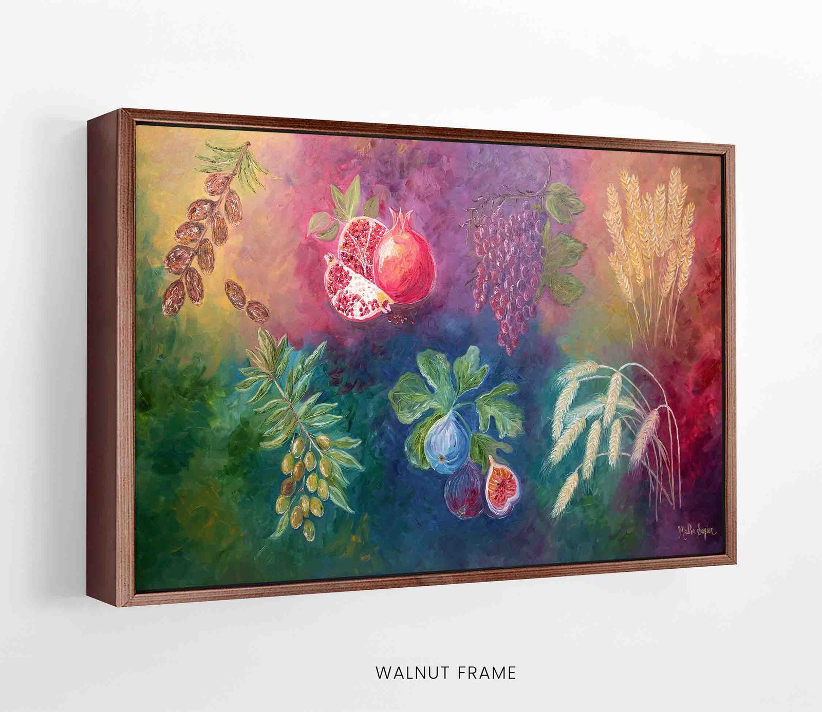 Shivas Haminim canvas FRAME WALNUT