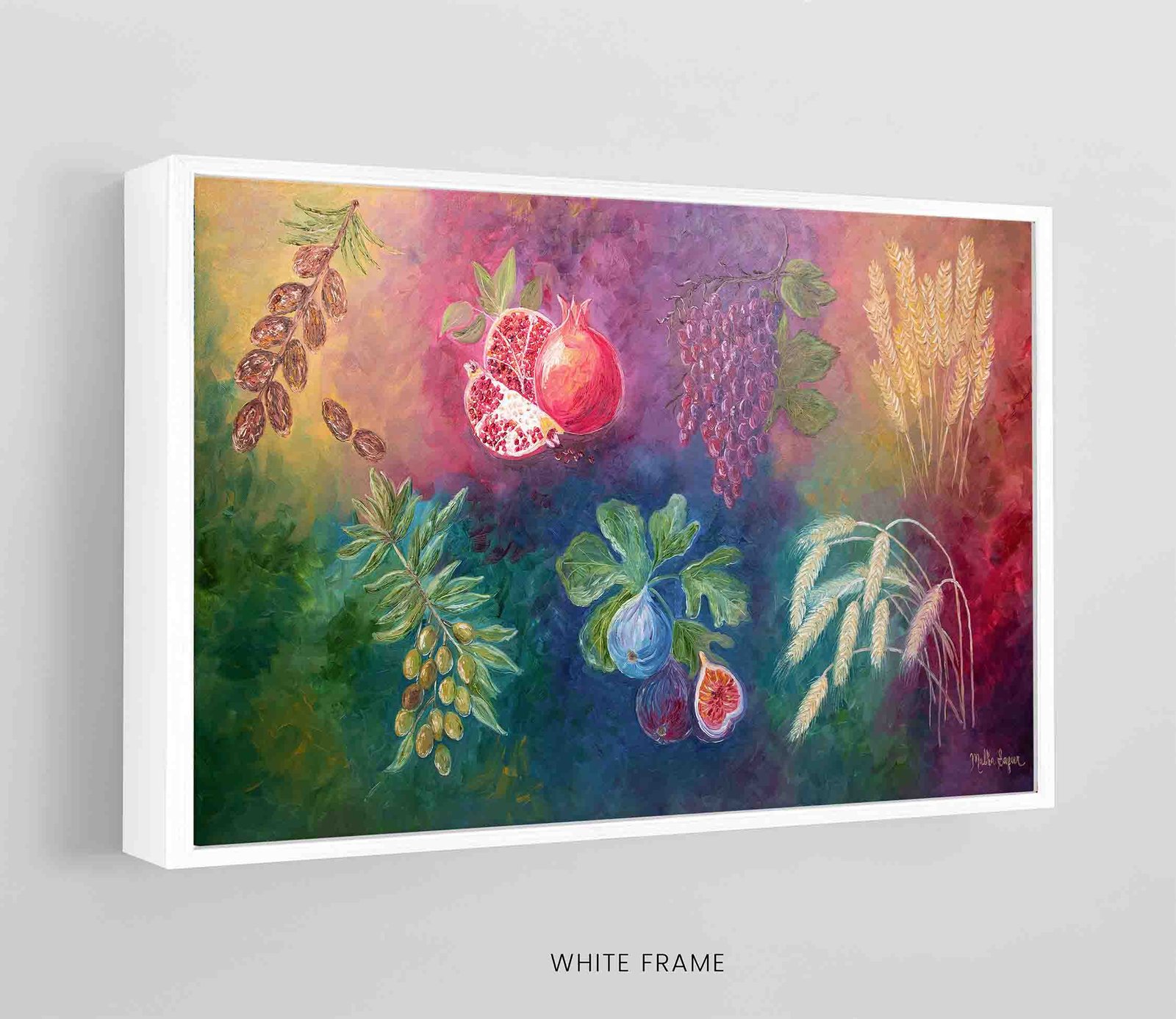 Shivas Haminim canvas FRAME WHITE