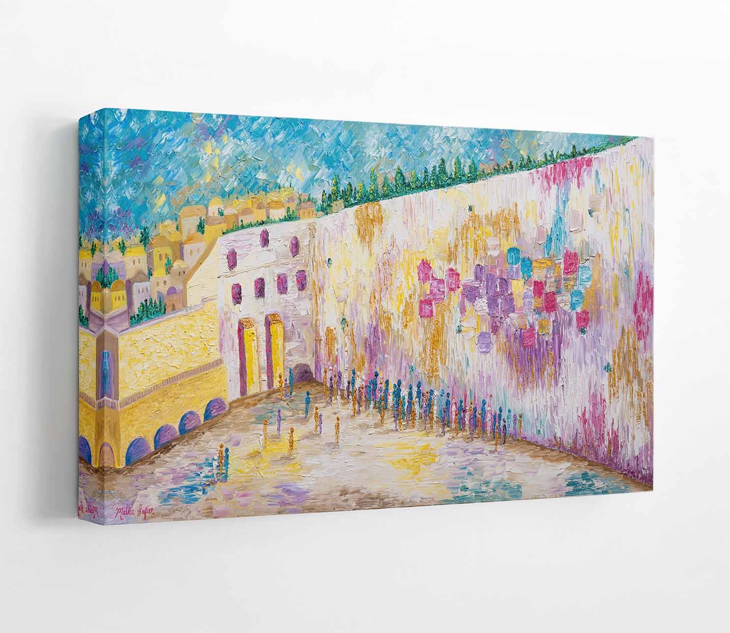 Stones Alive with Vibrant Prayer Canvas mockup