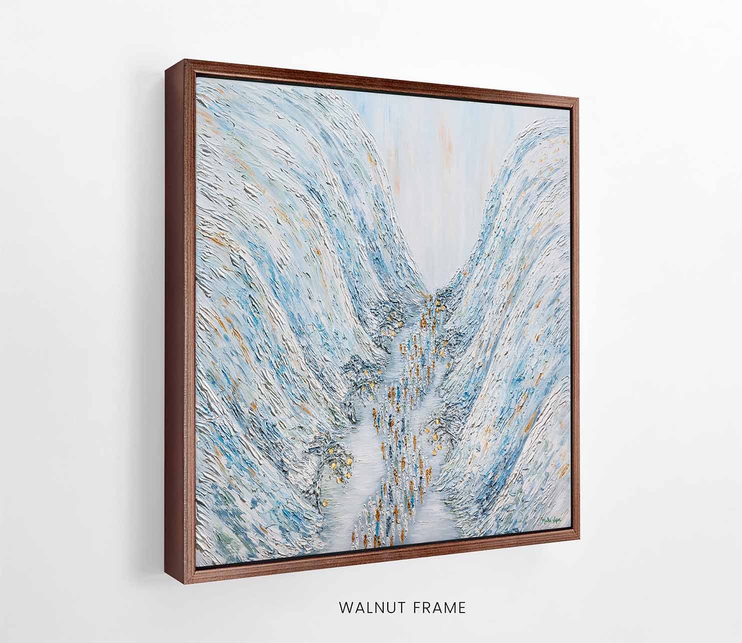 The Gift Within the Miracle canvas mockup FRAME brown