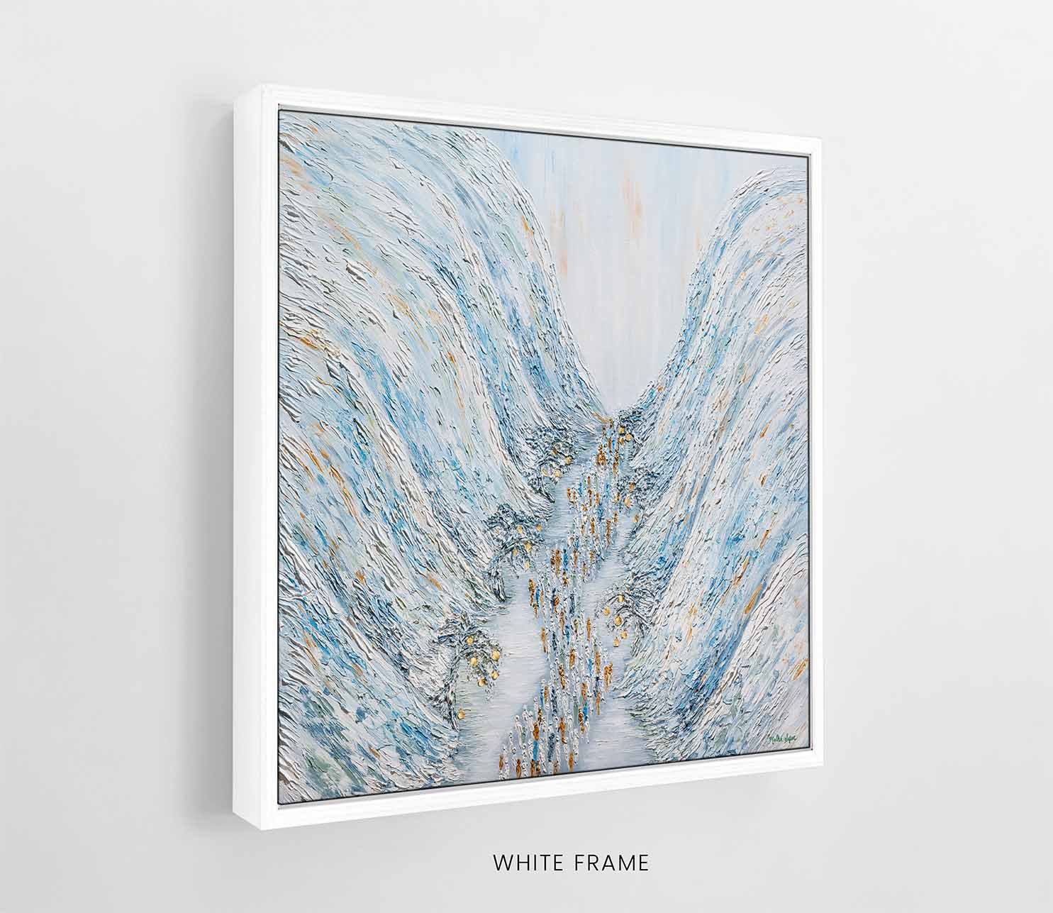 The Gift Within the Miracle canvas mockup FRAME white