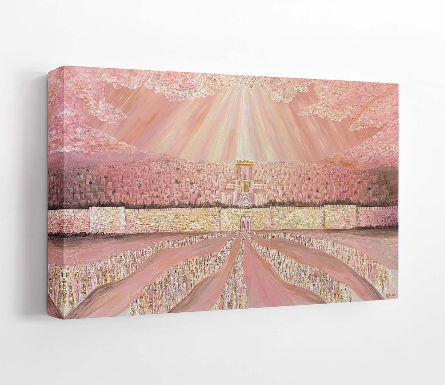 The Return to Jerusalem in Glory canvas mockup