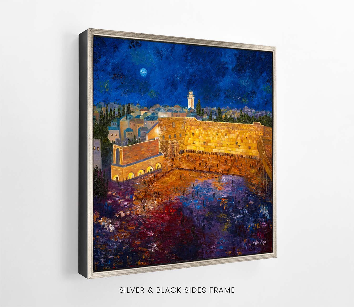 Golden Light at the Wall FRAME SILVER