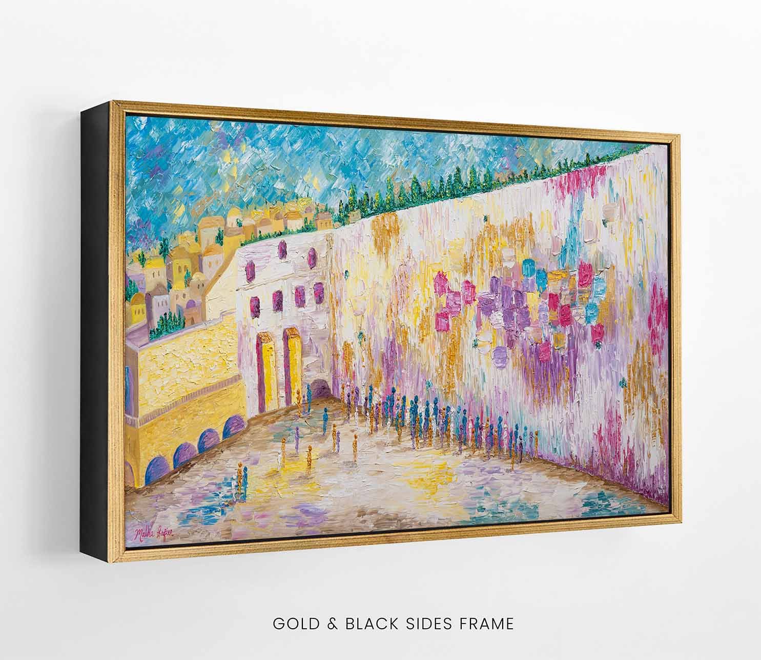 Stones Alive with Vibrant Prayer FRAME gold black