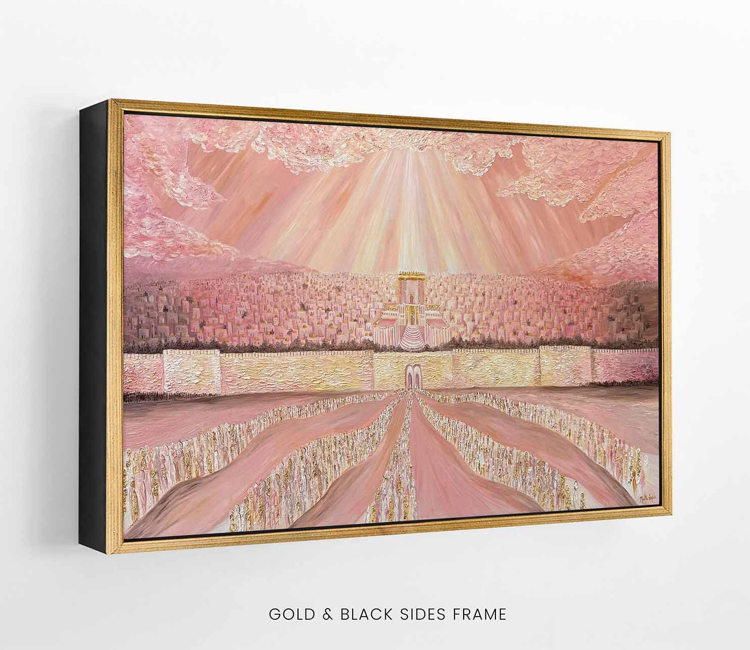 The Return to Jerusalem in Glory FRAME gold black